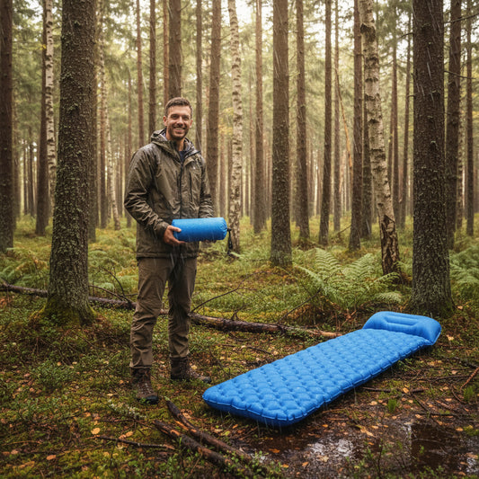 Uppblåsbar slitstark luftmadrass - Seniordeal