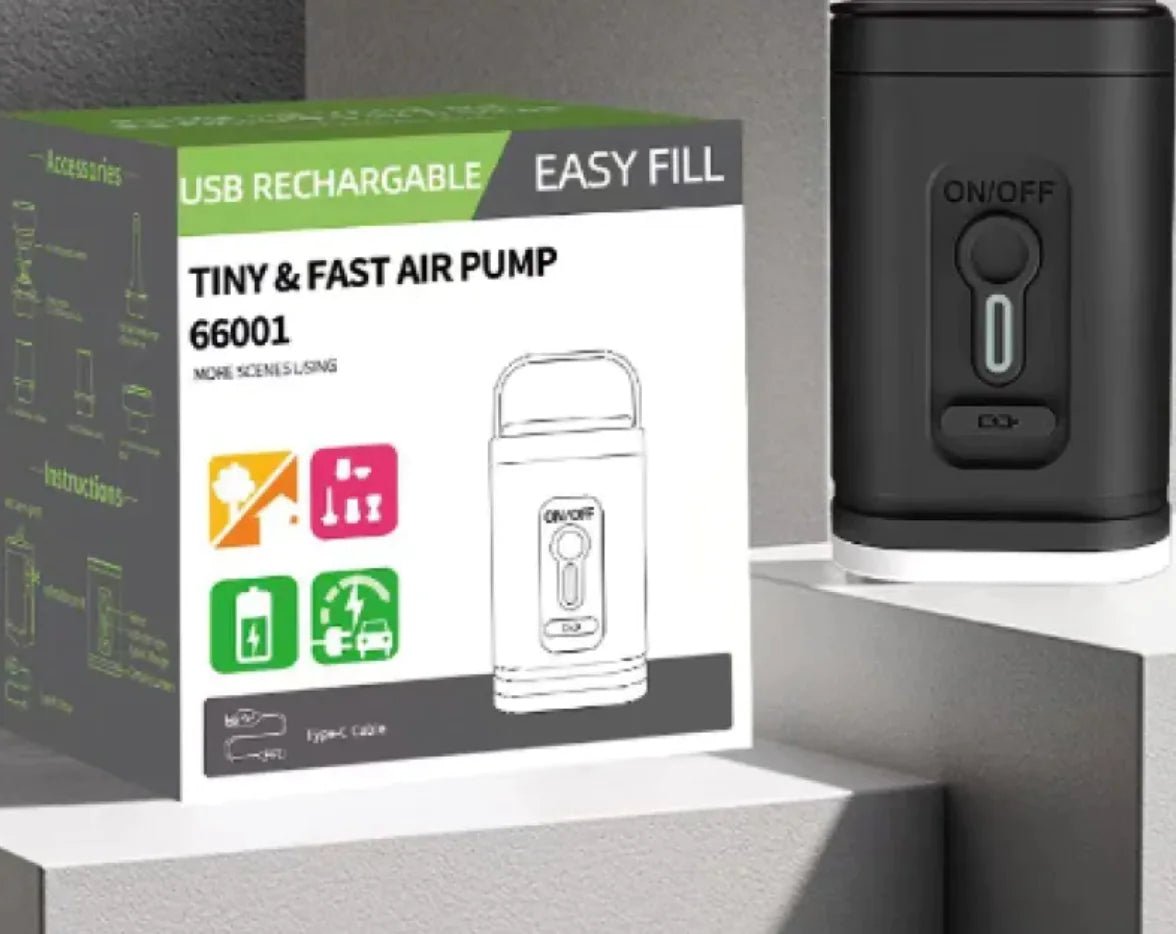 Portabel luftpump med LED - lama - Seniordeal