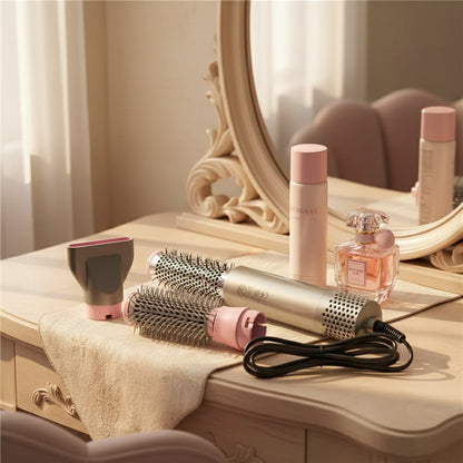 5-in-1 Automatisk varmborste och lock-platttång